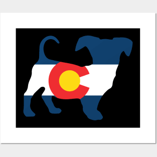 Chiweenie Dog Lover Colorado Flag Posters and Art